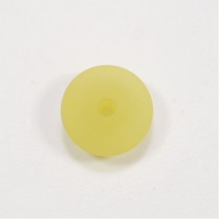 Conta Polaris Frost Amarelo Lima 10mm – furo 1,5mm - 1un