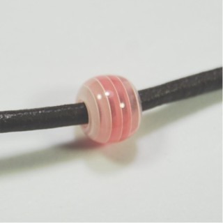Conta em Acrílico Rosa Claro 10mm – furo 3,5mm - 1un