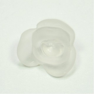 Conta em Acrílico Flor Branco 16x16mm – Furo 1,5mm - 1un