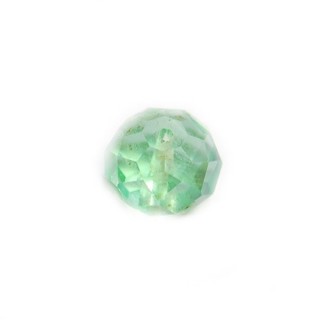 Conta de Cristal Light Emerald 14x10mm - Furo 1mm - 1un