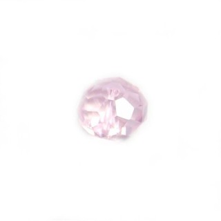 Conta de Cristal Light Rose 12x9mm - Furo 1mm - 1un