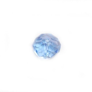 Conta de Cristal Sapphire 12x9mm - Furo 1mm - 1un