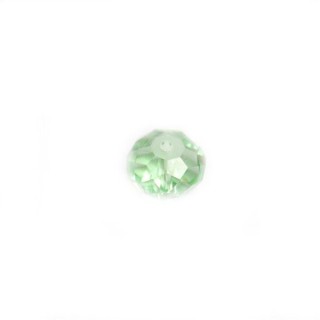 Conta de Cristal Light Emerald 10x7mm - Furo 1mm - 1un