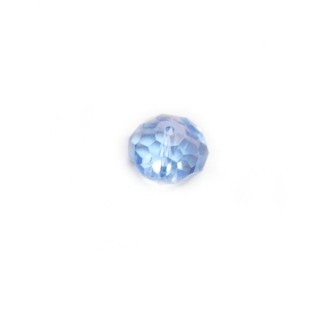 Conta de Cristal Sapphire 10x7mm - Furo 1mm - 1un