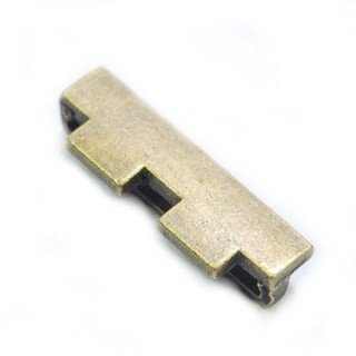 Conta de Metal Bronze 32x10mm Furo 30x2,5mm - 1un