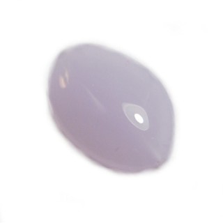 Conta de Vidro Oval Lilás 19x13mm - Furo 1mm - 1un