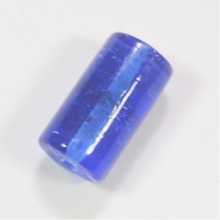 Conta de Vidro Azul Cobalto 18x10mm - Furo 1mm - 1un