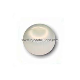 Bola de Cetim 15mm - Branco Opal