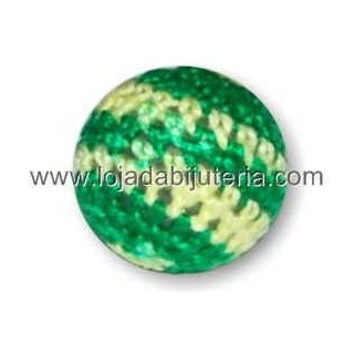 Bola de Crochet 22mm - Verde/Amarela