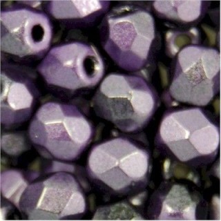 Facetadas 4mm JET Lilac Wax - 10un