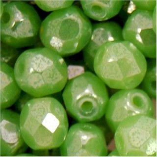 Facetadas 4mm Green Opal Hematite - 10un