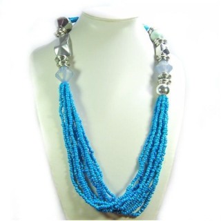 Colar Beads Collection - Azul