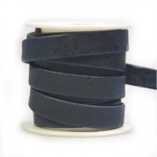 Cortiça plana azul escura 10mm - 50cm