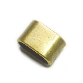 Conta de Metal Bronze 13x7mm - Furo 10x5mm - 1un