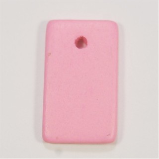 Pendente de Madeira Rosa Claro 26x16mm – Furo 2mm - 1un