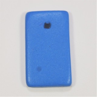 Pendente de Madeira Azul 26x16mm – Furo 2mm - 1un
