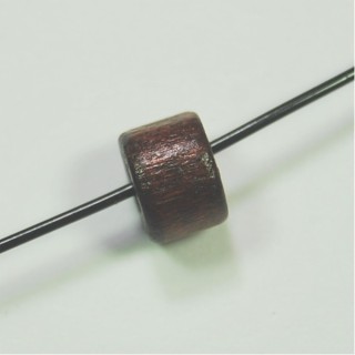 Conta de Madeira Castanha 9mm – Furo 2,5mm - 1un