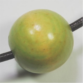 Conta de Madeira Bola Verde Claro 25mm – Furo 4mm - 1un